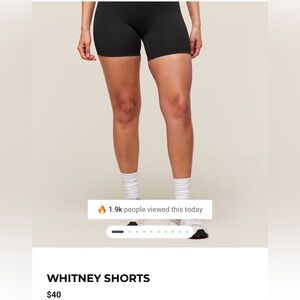 Eve Whitney Black Bike Shorts
